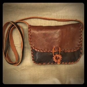 🍁 Vintage Handmade Leather Purse
